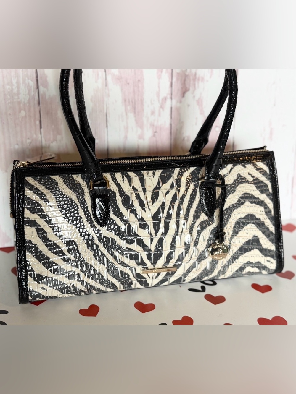 Brahmin Melbourne Collection Sophia Everlasting Encore Satchel Bag $385 FIRM $ - Picture 6 of 13